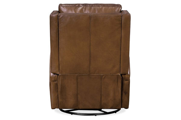 Sylvester Pawn "Quick Ship" Leather SWIVEL/GLIDER Power Recliner