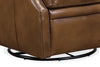 Image of Sylvester Pawn "Quick Ship" Leather SWIVEL/GLIDER Power Recliner