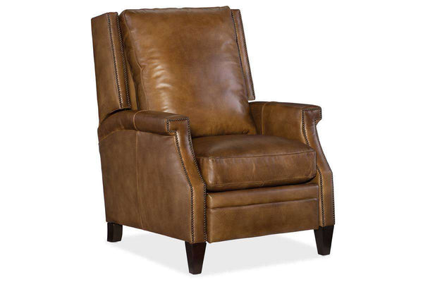 Sylvester Quick Ship Pillow Wing Back Leather Recliner