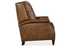 Image of Sylvester Quick Ship Pillow Wing Back Leather Recliner