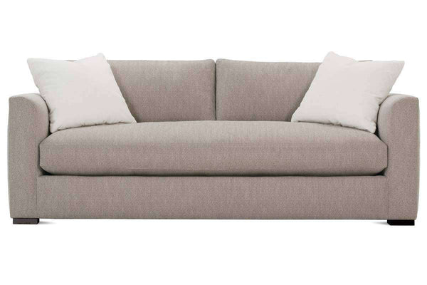 Tamra I 94 Inch Fabric Upholstered Large Single Bench Seat Wing Arm Sofa