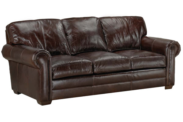 Tanner Pillow Back Leather Sofa Or Sleeper Sofa