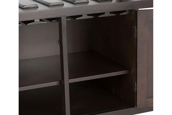 Thayer Contemporary Light And Dark Espresso Storage Dining Buffet