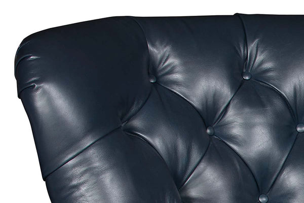 Thurman British Gentleman's Deep Tufted Leather Club Chair
