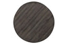 Image of Tristan I Farmhouse Style Charcoal Round Drum Cocktail Table