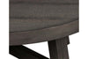 Image of Tristan I Farmhouse Style Charcoal Round Splay Leg Coffee Table