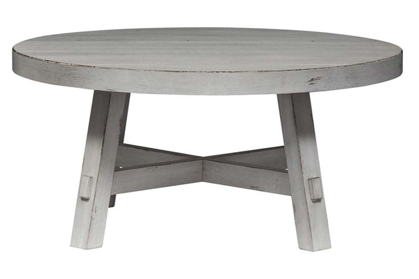 Tristan II White Farmhouse Style Occasional Table Collection
