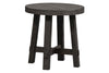 Image of Tristan I Farmhouse Style Charcoal Splay Leg Round End Table