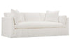 Image of Vanessa I 99 Inch Single Bench Seat Slipcovered Sofa