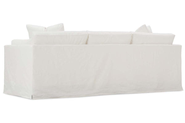 Vanessa I 99 Inch Single Bench Seat Slipcovered Sofa