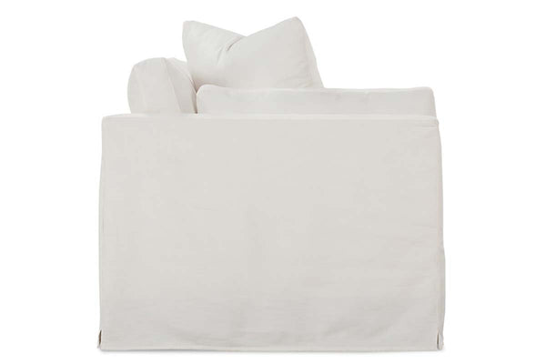 Vanessa I 99 Inch Single Bench Seat Slipcovered Sofa