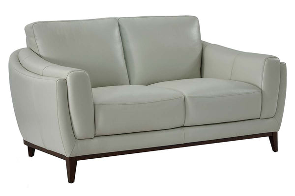 Verne "Quick Ship" Modern Leather Pillow Back Loveseat