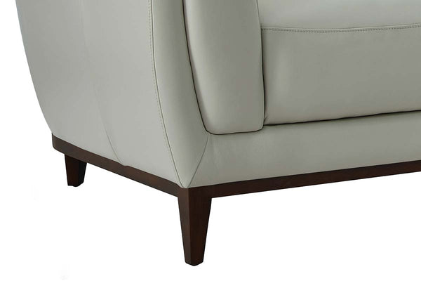 Verne "Quick Ship" Modern Leather Pillow Back Loveseat