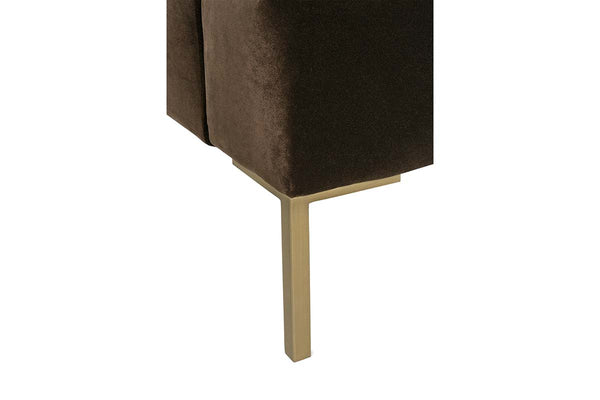 Victoria 86 Inch "Designer Style" Sofa W/ Metal Legs