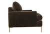 Image of Victoria 86 Inch "Designer Style" Sofa W/ Metal Legs