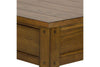Image of Warrington Golden Oak Lake House Style Coffee Table With Two Drawers And Shelf