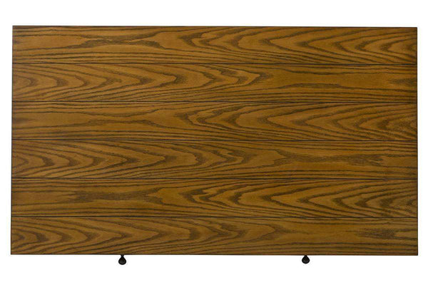 Warrington Golden Oak Lake House Style Coffee Table With Two Drawers And Shelf