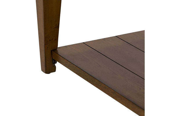 Warrington Golden Oak Lift Top Coffee Table With Plank Top And Storage Shelf