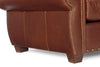 Image of Weston Leather Pillow Back Club Chair w/ Nailhead Trim