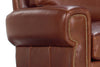 Image of Weston 85 Inch Leather Queen Sleeper Sofa w/ Contrasting Nailhead Trim