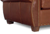 Image of Weston 8-Way Hand Tied Leather Sofa & Recliner Set w/ Contrasting Nailhead Trim
