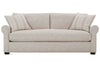 Image of Winona I 88 Inch Fabric Upholstered Single Bench Seat Roll Arm Sofa