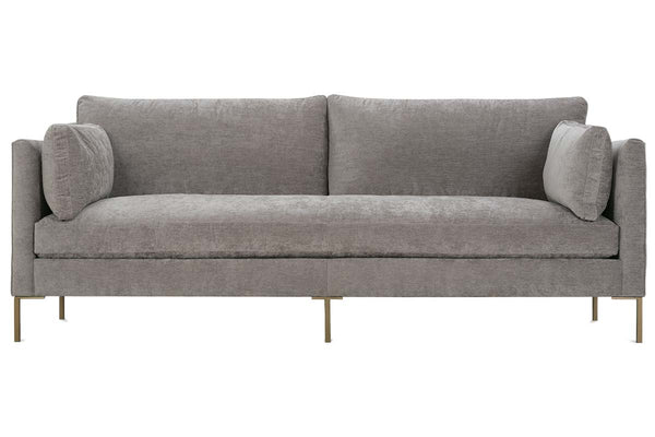 York 90 Inch w/ Metal Legs "Designer Style" Single Bench Seat Sofa
