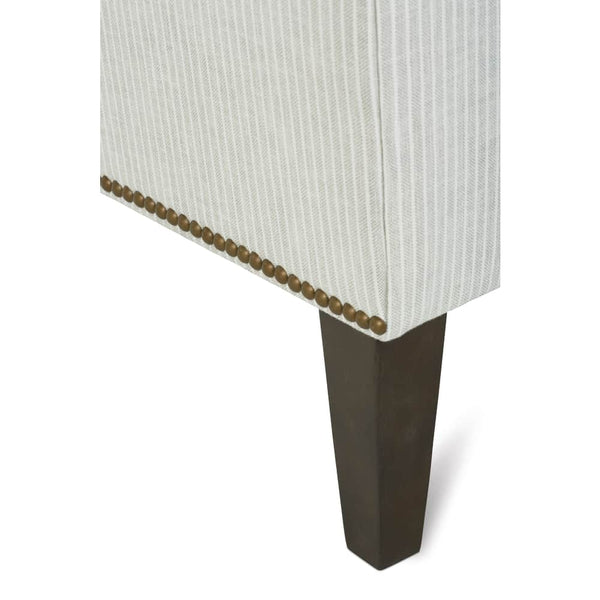 Astrid 92 Inch Fabric Tuxedo Arm Single Bench Seat Sofa