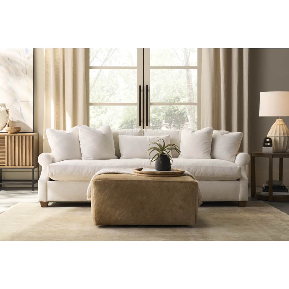 Charlotte Oversized Bench Seat Fabric Sofa