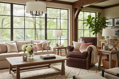 Lulu SWIVEL Leather Tight Back Accent Chair
