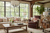 Image of Lulu SWIVEL Leather Tight Back Accent Chair