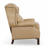 Image of Manning Tall Leather Bustle Back Chippendale Recliner