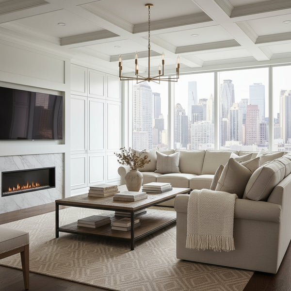 Kyle Fabric Upholstered Sectional Couch