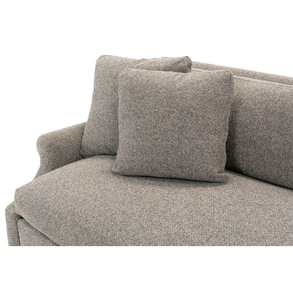 Charlotte Bench Seat Rolled Arm Fabric Sectional