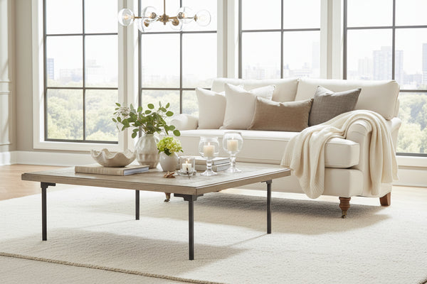 Kristen I Fabric English Arm Single Bench Seat Pillow Back Loveseat