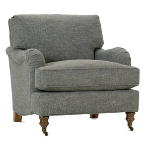 Kristen Fabric Upholstered English Arm Club Chair