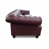 Image of Westminster Leather Tufted Chesterfield Loveseat