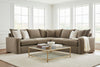 Image of Julia Olive "Quick Ship" Two Piece Pillow Back Sectional (As Configured)