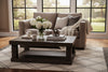 Image of Townsend Two Cushion Track Arm Leather Loveseat
