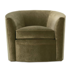 Annette Upholstered Memory Swivel Accent Tub Chair