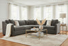 Image of Macy Pepper "Quick Ship" Two Piece Pillow Back Sectional (As Configured)