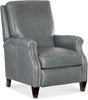 Image of Harrington Leather Pillow Back Recliner Chair