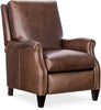Image of Harrington Leather Pillow Back Recliner Chair