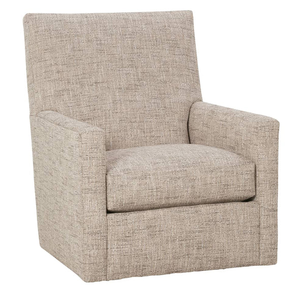 Blaine Contemporary SWIVEL/GLIDER Fabric Accent Chair