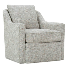 Stella Contemporary Fabric Swivel Accent Chair