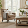 Image of Jessica Wing Back Fabric Accent Chair