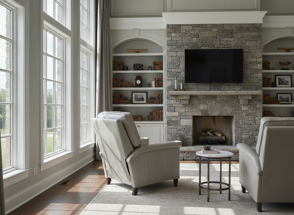 Ryder Leather Pillow Back Recliner Chair