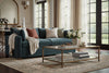 Image of Donna 88 Inch "Quick Ship" Fabric Upholstered 2 Cushion Track Arm Sofa