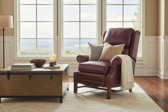 Leo Burgundy "Quick Ship" High Back Recliner