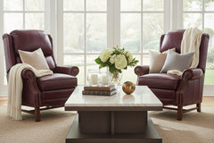 Leo Burgundy "Quick Ship" High Back Recliner